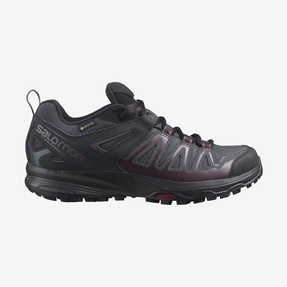 Salomon X CREST GORE-TEX Zapatillas Trekking Mujer - Negras - Colombia (13846-BLCE)